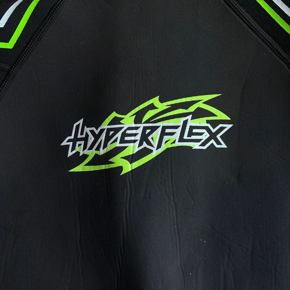 Hyperflex AXS Kids 3.2mm Full Body Wetsuit Black Green Surfing Diving Size 10
